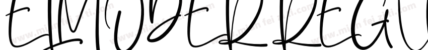 ELMODER REGULAR字体转换